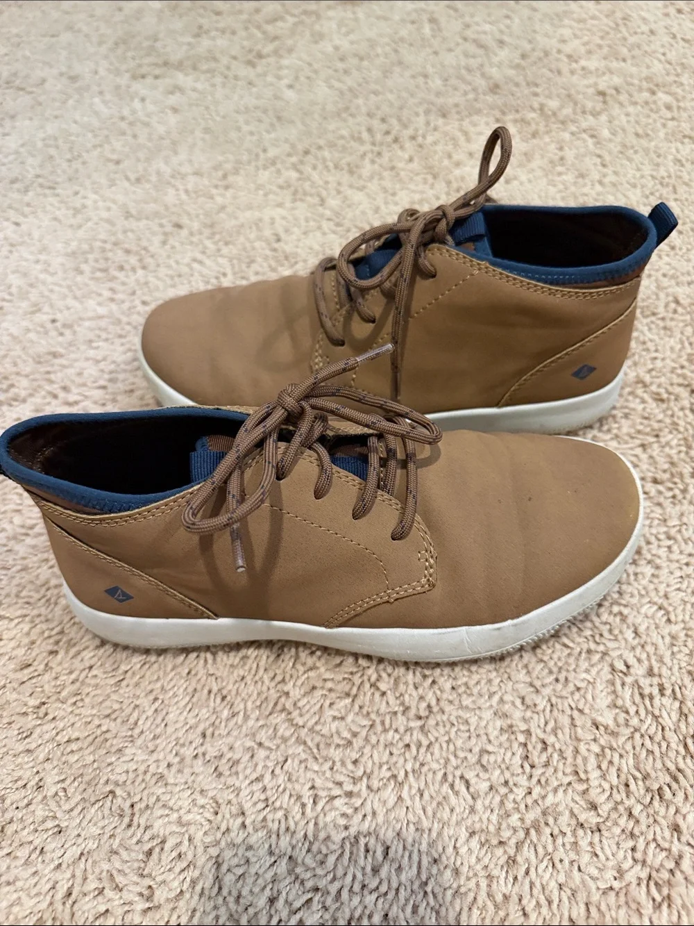 Boy’s Casual Lace-Up Chukka Dress Shors in Brown